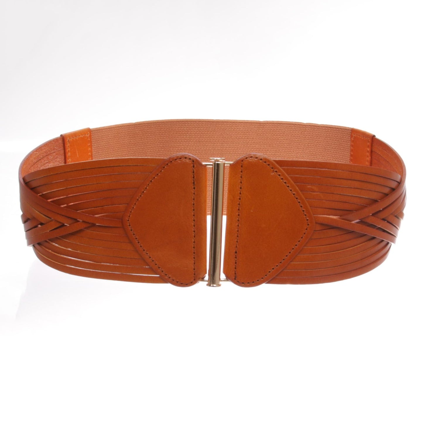 Stretchy Wide Elastic Belt Braided Woven Elastic Vintage Full Grain Leather Belt Waistband Weaving Boho Belt