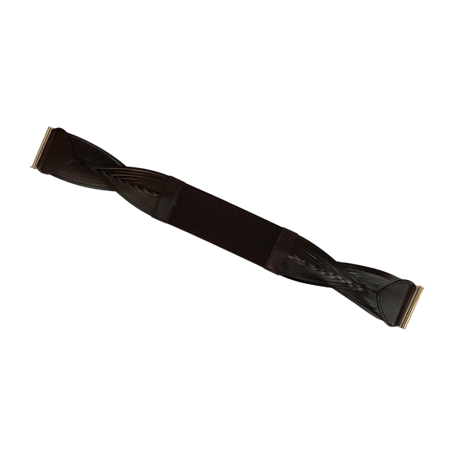 Stretchy Wide Elastic Belt Braided Woven Elastic Vintage Full Grain Leather Belt Waistband Weaving Boho Belt