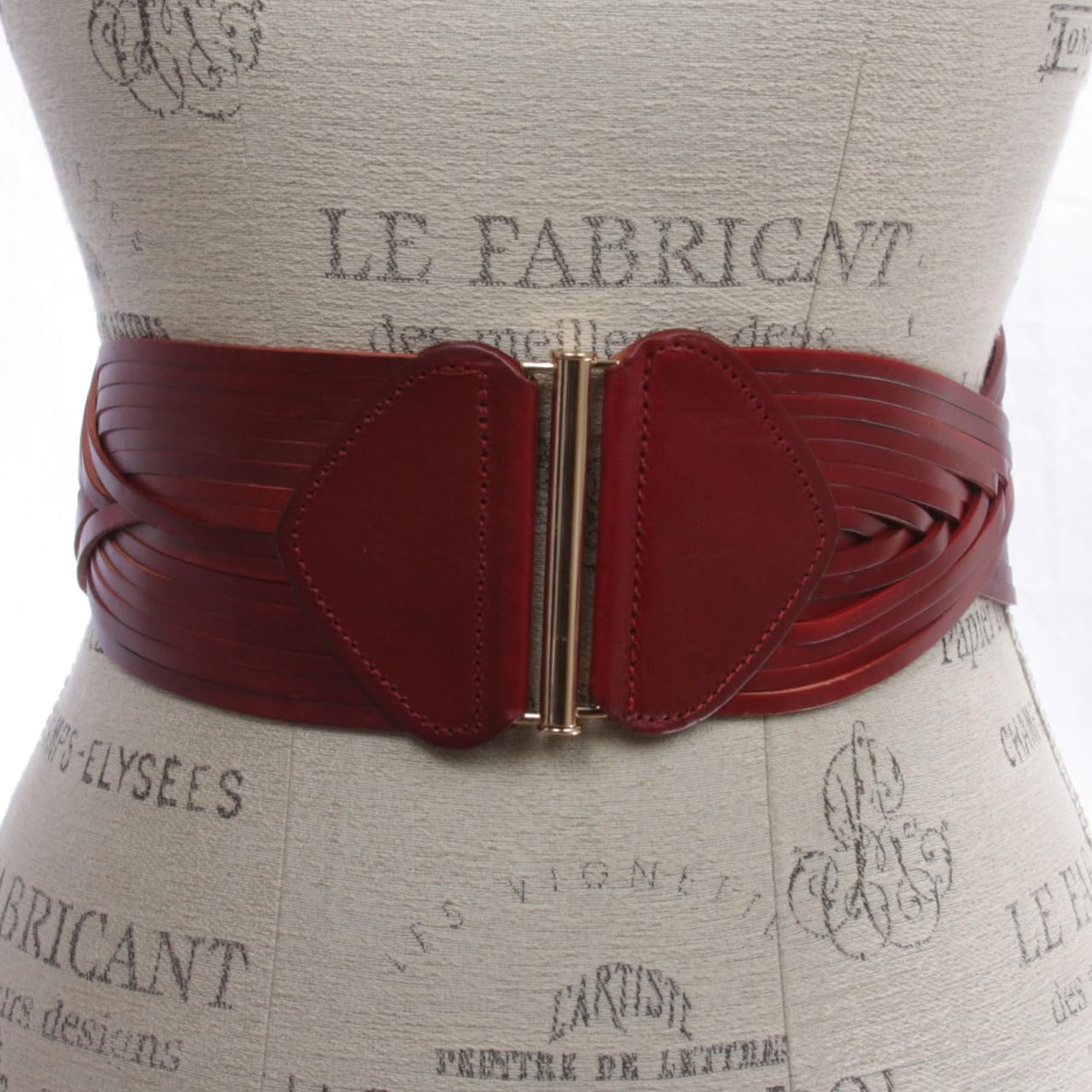Stretchy Wide Elastic Belt Braided Woven Elastic Vintage Full Grain Leather Belt Waistband Weaving Boho Belt
