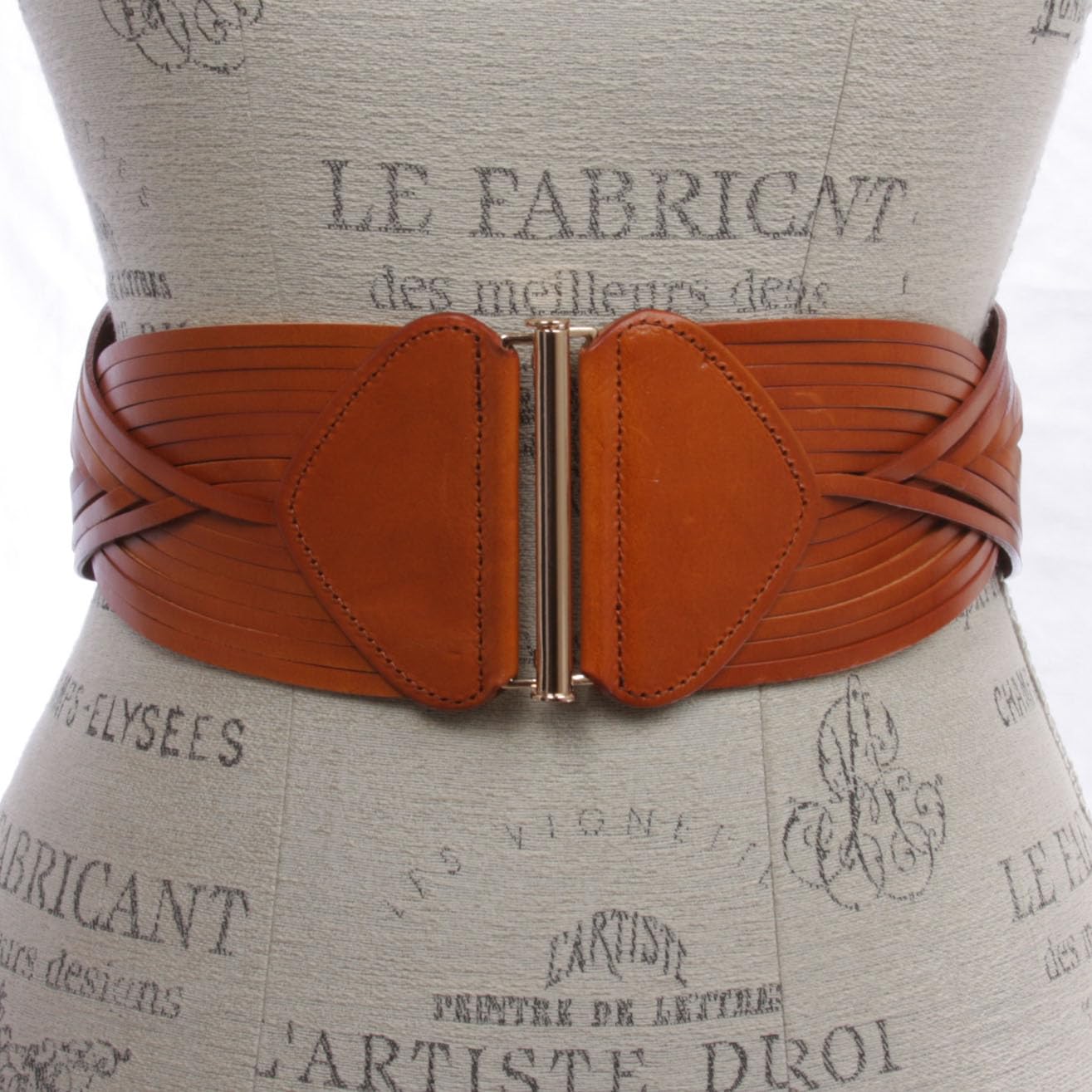 Stretchy Wide Elastic Belt Braided Woven Elastic Vintage Full Grain Leather Belt Waistband Weaving Boho Belt
