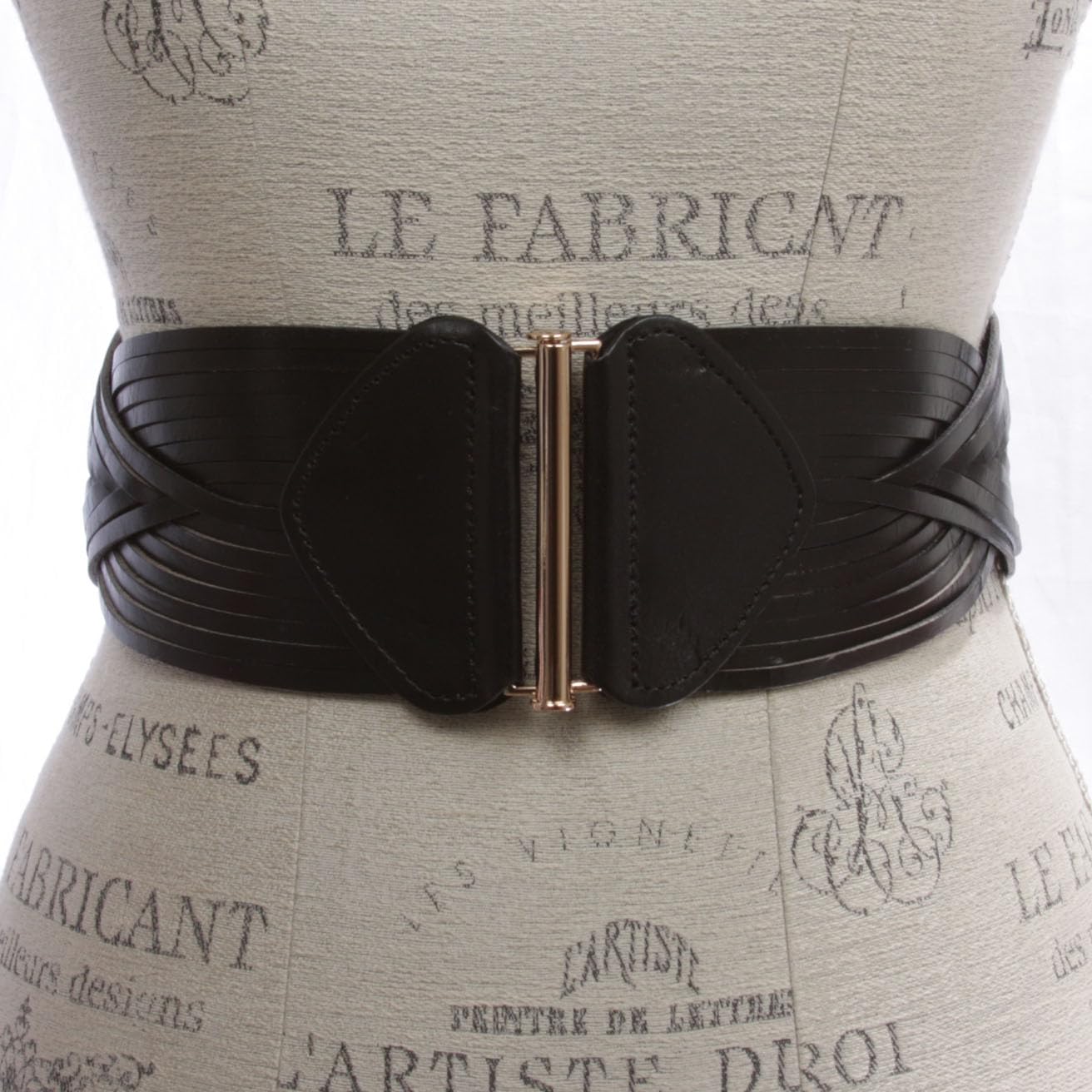Stretchy Wide Elastic Belt Braided Woven Elastic Vintage Full Grain Leather Belt Waistband Weaving Boho Belt